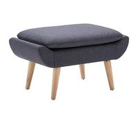 vidaXL Repose-pied Tapisserie en tissu 73 x 43 x 42 cm Gris foncé