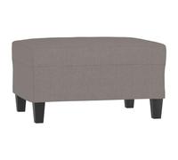 vidaXL Repose-pied pouf Taupe en tissu 70x55x41 cm