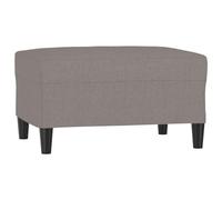 vidaXL Pouf repose-pied Tabouret de canapé Tissu Taupe 70x55x41 cm