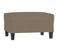 vidaXL Repose-Pied Pouf de Chambre à Coucher Tabouret de Canapé Meuble de Salle de Séjour Maison Intérieur Taupe 70x55x41 cm Tissu