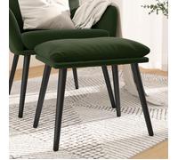 vidaXL Repose-pied Vert foncé 45x29,5x39 cm Velours 341506