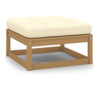 Salon de jardin Bois beige 2 pieces