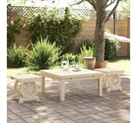 Vidaxl Repose-Pieds De Jardin Lot De 2 Bois De Sapin Massif