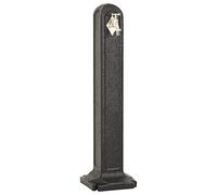 vidaXL Réservoir de jardin Anthracite PEHD 90 cm avec robinet résistant aux intempéries