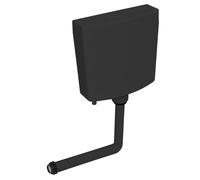 vidaXL Réservoir de toilette avec entrée d'eau inférieure 3/6 L Noir