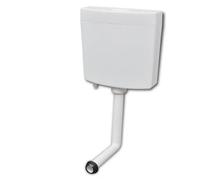 vidaXL Réservoir de wc avec entrée d'eau inférieure 3/6 L blanc