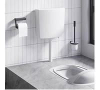 vidaXL Réservoir de WC avec Entrée d'Eau Inférieure 3/6 L Blanc Salle de Bain 142195