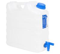 vidaXL Réservoir d'eau avec robinet transparent 15 L plastique