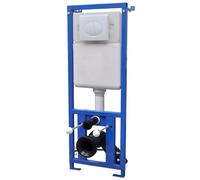 vidaXL Réservoir haut dissimulé 11 L 41×14×(110–125) cm pour toilette/salle de bain Or G