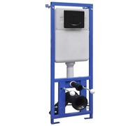 vidaXL Réservoir haut dissimulé pour toilette murale durable 11 L 41x14x(110-125) cm