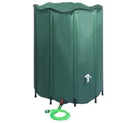 vidaXL Réservoir pliable d'eau de pluie 1250 L avec robinet Vert G