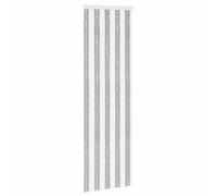 vidaXL Rideau à insectes Chenille Gris et blanc 56x185 cm 100% PP, moustiquaire de porte rectangulaire moderne, moustiquaire facile à installer, décoration polyvalente, rideau facile d'entretien pour