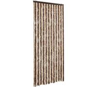 vidaXL Rideau anti-insectes beige et marron clair 100x220 cm chenille