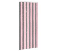 Vidaxl Rideau Anti-Insectes En Chenille Gris Argent Et Rose