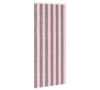Vidaxl Rideau Anti-Insectes En Chenille Gris Argent Et Rose