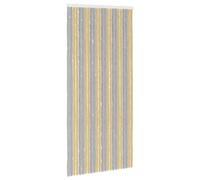 Vidaxl Rideau Anti-Insectes En Chenille Gris Et Beige 100 X 220 Cm