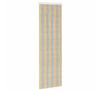 Vidaxl Rideau Anti-Insectes En Chenille Gris Et Beige 56 X 185 Cm