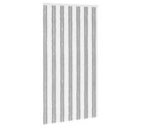 Vidaxl Rideau Anti-Insectes En Chenille Gris Et Blanc 118 X 220 Cm