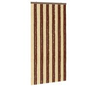 Vidaxl Rideau Anti-Insectes En Chenille Marron Et Beige 100 X 200 Cm