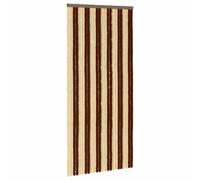 Vidaxl Rideau Anti-Insectes En Chenille Marron Et Beige 100 X 220 Cm