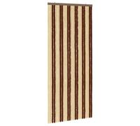 Vidaxl Rideau Anti-Insectes En Chenille Marron Et Beige 100 X 230 Cm