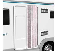vidaXL Rideau anti-mouches en chenille 377361 Gris argenté et rose 56x200 cm