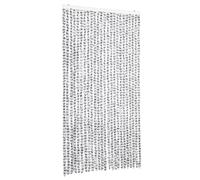 vidaXL – Rideau anti-mouches chenille 100x230 cm gris clair et gris foncé Gris G