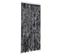 vidaXL Rideau Anti-Mouches, Store Anti-Insectes avec Crochet, Rideau de Porte Longueur et Largeur Réglables, Anthracite 100x230 cm Chenille