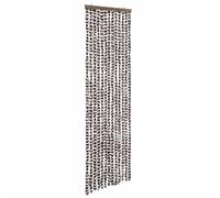 Rideau anti mouches beige et marron 56x200 cm chenille