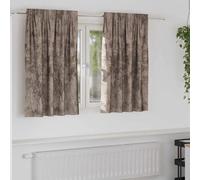 Vidaxl Rideau Avec Des Rideaux 2 Pcs Cappuccino 140 X 140 Cm Velours