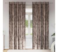 Vidaxl Rideau Avec Des Rideaux 2 Pcs Cappuccino 260 X 140 Cm Velours