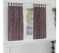 Vidaxl Rideau Avec Des Rideaux 2 Pcs Marron 175 X 140 Cm Velours