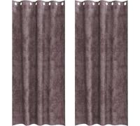 vidaXL Rideau avec rideaux 2 pcs brun 260 x 140 cm velours