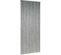 Rideau de porte contre insectes Bambou 90 x 200 cm gris foncé G