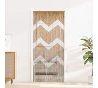 Vidaxl Rideau De Porte Anti-Insectes Multicolore 200 X 90 Cm Bambou