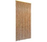 vidaXL Rideau de Porte Bambou Anti-Insectes Moustique Mouche Bar Patio Balcon