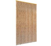 vidaXL Rideau de porte contre insectes Bambou 120 x 220 cm
