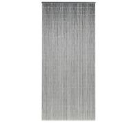 Rideau de porte contre insectes Bambou 90 x 200 cm gris foncé G