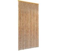 vidaXL Rideau de porte anti-insectes Bambou 90 x 220 cm