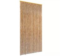 vidaXL Rideau de Porte Contre Insectes Pare-Vue Anti-Insectes Anti-Mouche Moustiquaire Chambre Pièce Maison Intérieur Bambou 90x220 cm