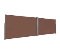 vidaXL rideau de soleil latéral rétractable 160 x 600 cm marron