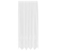 vidaXL Rideau en Dentelle Blanc 150 x 240 cm Polyester, Rideaux pour Salon, rectangulaires, Modernes en Dentelle, filtrant la lumière, Panneaux de confidentialité