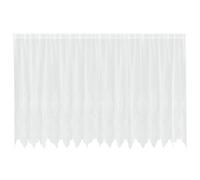 vidaXL Rideau en Dentelle Floral Blanc 180 x 400 cm Polyester, Rideaux en Dentelle légers, Modernes, occultants, pour Vie et Bureau, déco stylée et Intime