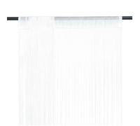 vidaXL Rideau en fils 2 pcs 100 x 250 cm Blanc 132398
