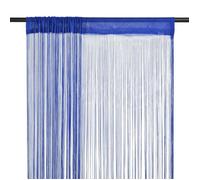 vidaXL Rideau en fils 2 pcs 100 x 250 cm Bleu