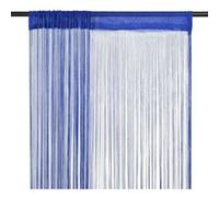 Rideau en fils 2 pcs 100 x 250 cm Bleu