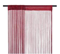 vidaXL Rideau en fils 2 pcs 100 x 250 cm Bordeaux