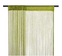 vidaXL Rideau en fils – 2 pièces, 100 x 250 cm, Vert