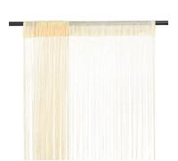 Vidaxl Rideau En Fils 2 Pcs 140 X 250 Cm Crã¿Me