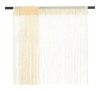 Vidaxl Rideau En Fils 2 Pcs 140 X 250 Cm Crã¿Me